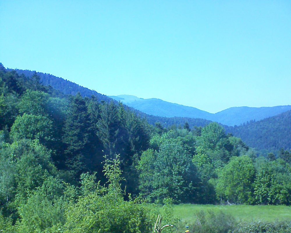 Le petit ballon vu depuis le Domaine Langmatt à Murbach le 16.05.2020 à 16:00 Le petit ballon (Alsace, Vosges) le 16.05.2020 à 16:00