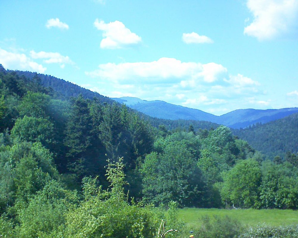 Le petit ballon vu depuis le Domaine Langmatt à Murbach le 20.05.2020 à 16:00 Le petit ballon (Alsace, Vosges) le 20.05.2020 à 16:00
