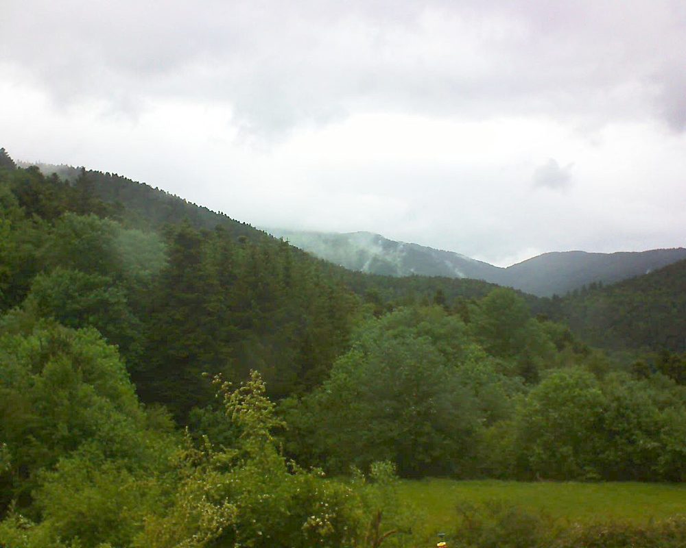 Le petit ballon vu depuis le Domaine Langmatt à Murbach le 23.05.2020 à 15:45 Le petit ballon (Alsace, Vosges) le 23.05.2020 à 15:45