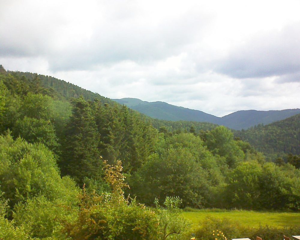 Le petit ballon vu depuis le Domaine Langmatt à Murbach le 15.06.2020 à 09:00 Le petit ballon (Alsace, Vosges) le 15.06.2020 à 09:00