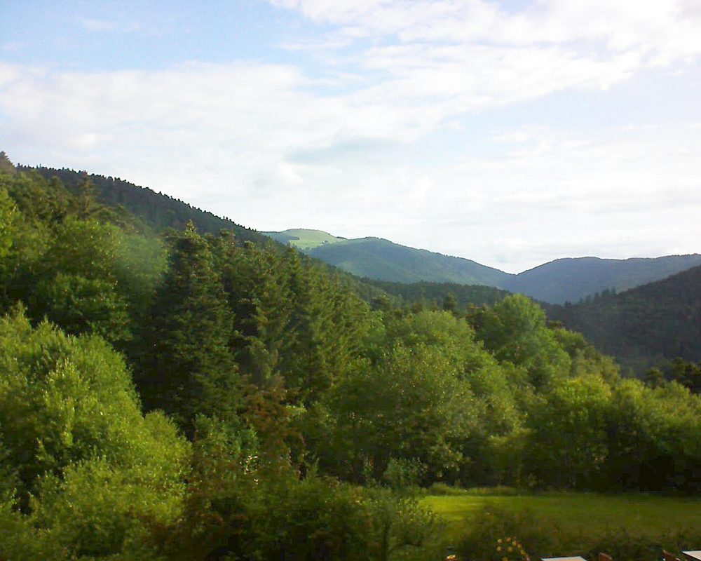 Le petit ballon vu depuis le Domaine Langmatt à Murbach le 16.06.2020 à 08:00 Le petit ballon (Alsace, Vosges) le 16.06.2020 à 08:00