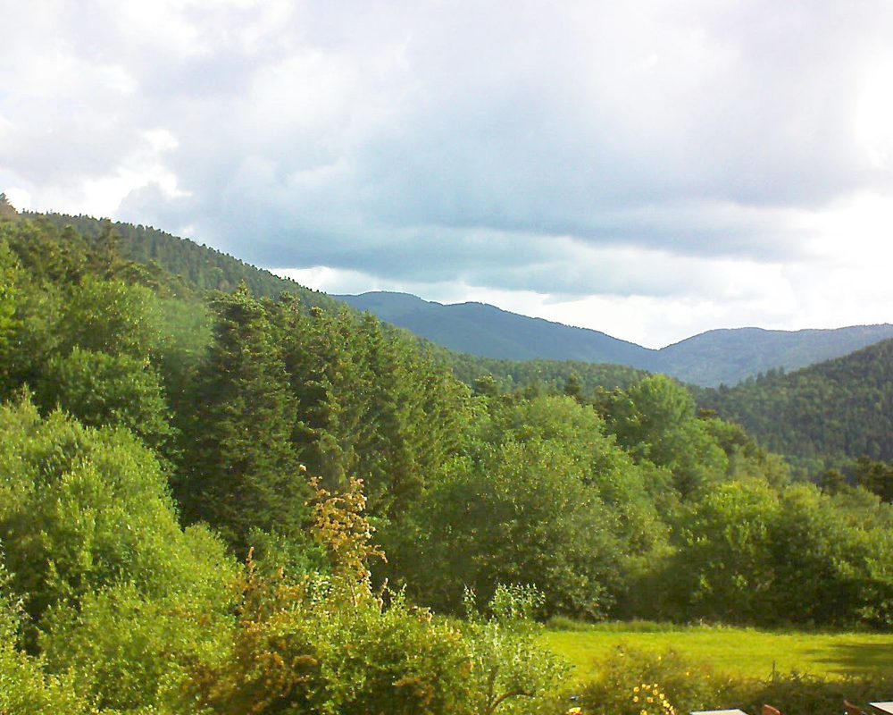 Le petit ballon vu depuis le Domaine Langmatt à Murbach le 16.06.2020 à 09:00 Le petit ballon (Alsace, Vosges) le 16.06.2020 à 09:00