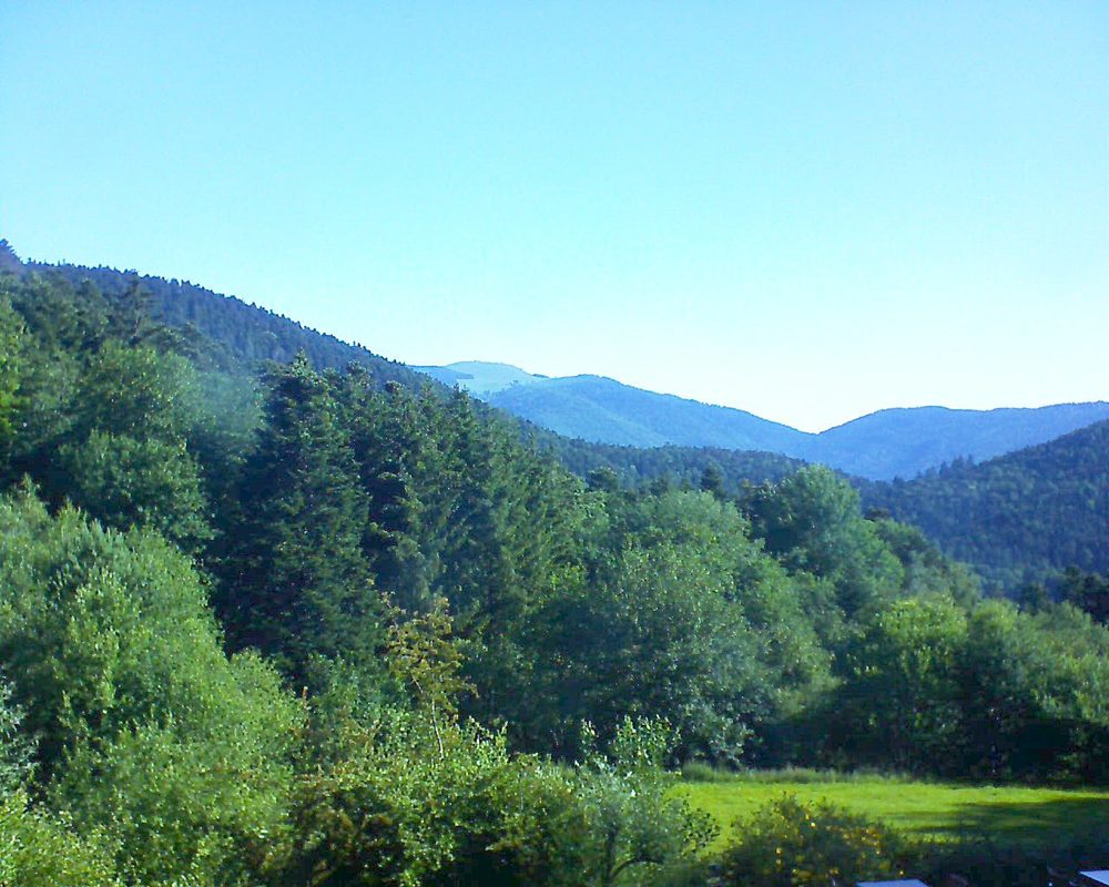 Le petit ballon vu depuis le Domaine Langmatt à Murbach le 23.06.2020 à 08:45 Le petit ballon (Alsace, Vosges) le 23.06.2020 à 08:45