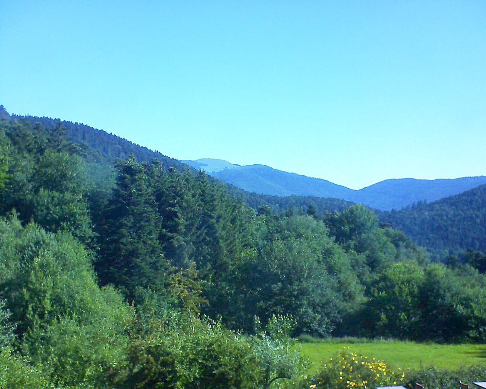 Le petit ballon vu depuis le Domaine Langmatt à Murbach le 23.06.2020 à 09:15 Le petit ballon (Alsace, Vosges) le 23.06.2020 à 09:15