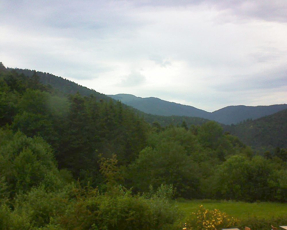 Le petit ballon vu depuis le Domaine Langmatt à Murbach le 27.06.2020 à 09:15 Le petit ballon (Alsace, Vosges) le 27.06.2020 à 09:15