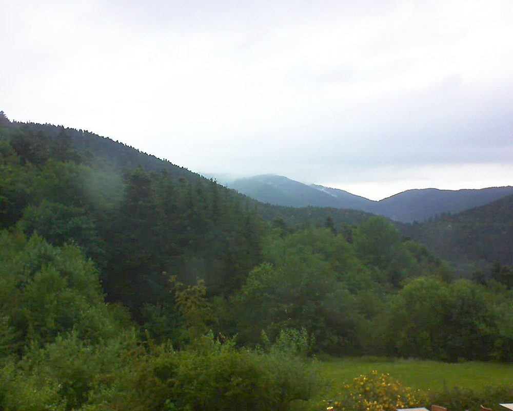 Le petit ballon vu depuis le Domaine Langmatt à Murbach le 29.06.2020 à 08:00 Le petit ballon (Alsace, Vosges) le 29.06.2020 à 08:00