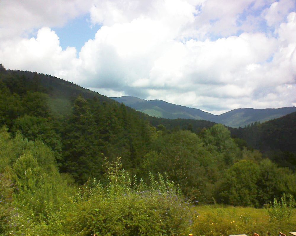 Le petit ballon vu depuis le Domaine Langmatt à Murbach le 15.08.2020 à 12:00 Le petit ballon (Alsace, Vosges) le 15.08.2020 à 12:00