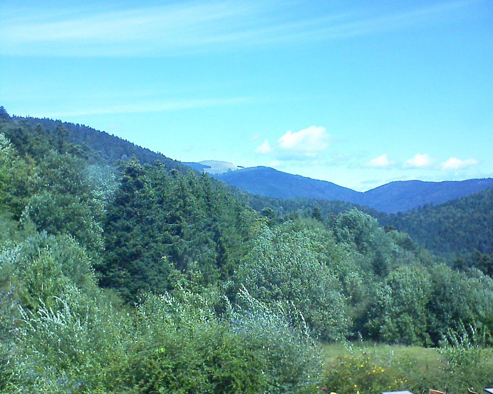 Le petit ballon vu depuis le Domaine Langmatt à Murbach le 26.08.2020 à 12:00 Le petit ballon (Alsace, Vosges) le 26.08.2020 à 12:00