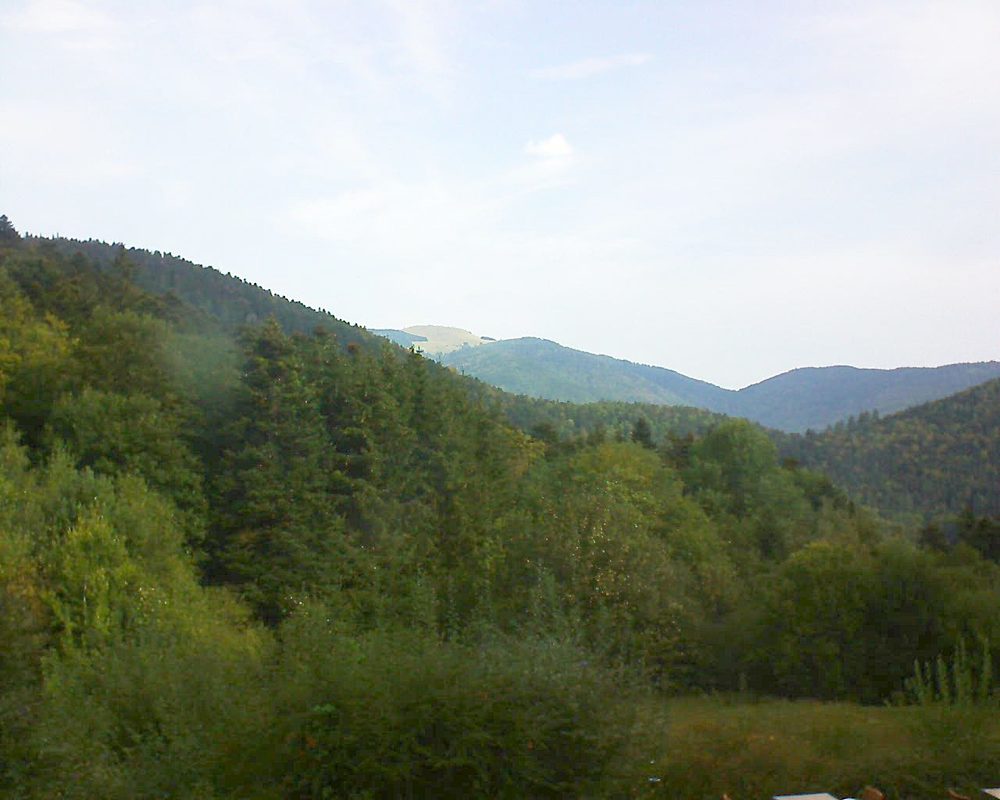 Le petit ballon vu depuis le Domaine Langmatt à Murbach le 16.09.2020 à 10:00 Le petit ballon (Alsace, Vosges) le 16.09.2020 à 10:00