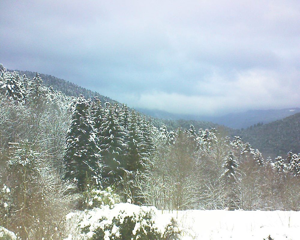 Le petit ballon vu depuis le Domaine Langmatt à Murbach le 09.01.2021 à 15:30 Le petit ballon (Alsace, Vosges) le 09.01.2021 à 15:30