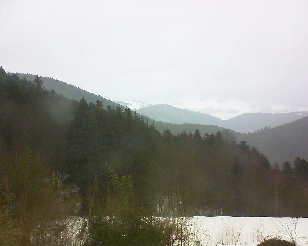 Le petit ballon vu depuis le Domaine Langmatt à Murbach le 22.01.2021 à 12:45 Le petit ballon (Alsace, Vosges) le 22.01.2021 à 12:45