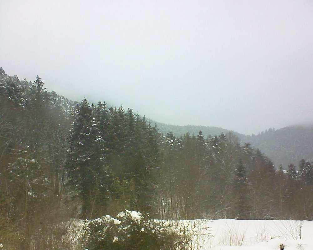 Le petit ballon vu depuis le Domaine Langmatt à Murbach le 27.01.2021 à 12:30 Le petit ballon (Alsace, Vosges) le 27.01.2021 à 12:30