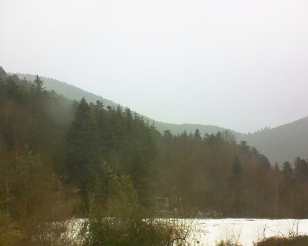 Le petit ballon vu depuis le Domaine Langmatt à Murbach le 29.01.2021 à 12:30 Le petit ballon (Alsace, Vosges) le 29.01.2021 à 12:30
