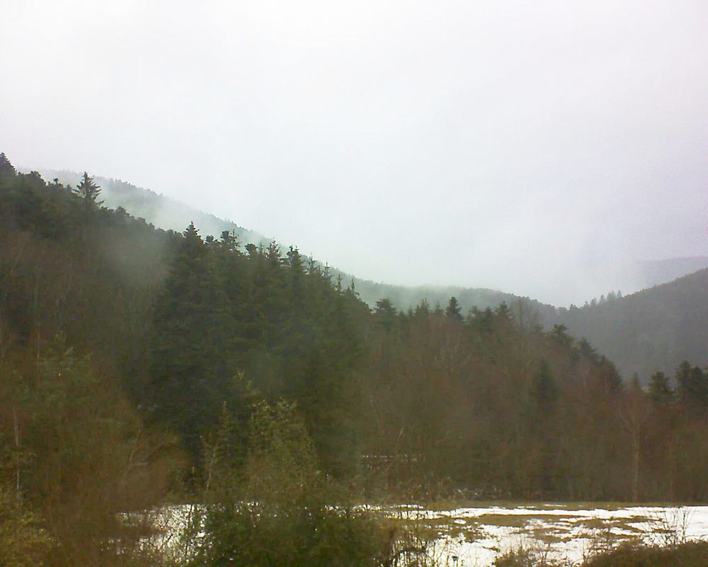 Le petit ballon vu depuis le Domaine Langmatt à Murbach le 30.01.2021 à 12:15 Le petit ballon (Alsace, Vosges) le 30.01.2021 à 12:15