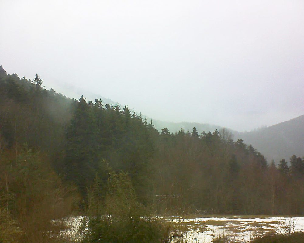 Le petit ballon vu depuis le Domaine Langmatt à Murbach le 30.01.2021 à 12:30 Le petit ballon (Alsace, Vosges) le 30.01.2021 à 12:30