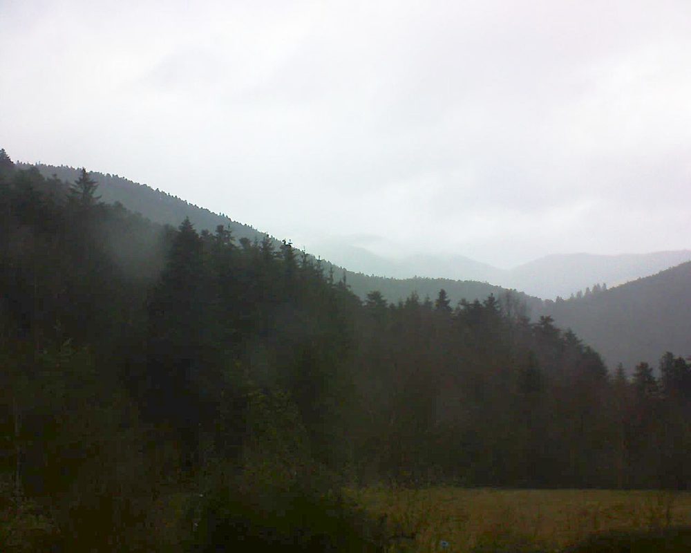 Le petit ballon vu depuis le Domaine Langmatt à Murbach le 02.02.2021 à 12:30 Le petit ballon (Alsace, Vosges) le 02.02.2021 à 12:30
