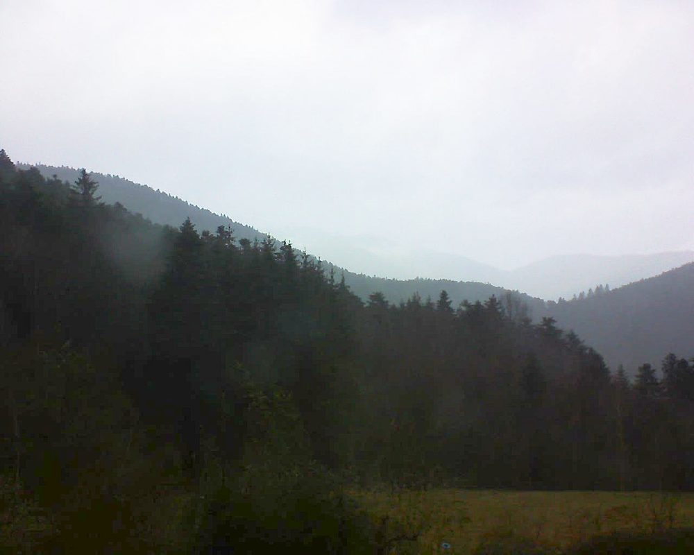 Le petit ballon vu depuis le Domaine Langmatt à Murbach le 02.02.2021 à 12:45 Le petit ballon (Alsace, Vosges) le 02.02.2021 à 12:45