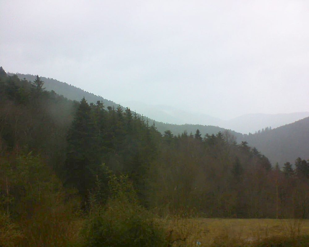 Le petit ballon vu depuis le Domaine Langmatt à Murbach le 03.02.2021 à 12:30 Le petit ballon (Alsace, Vosges) le 03.02.2021 à 12:30