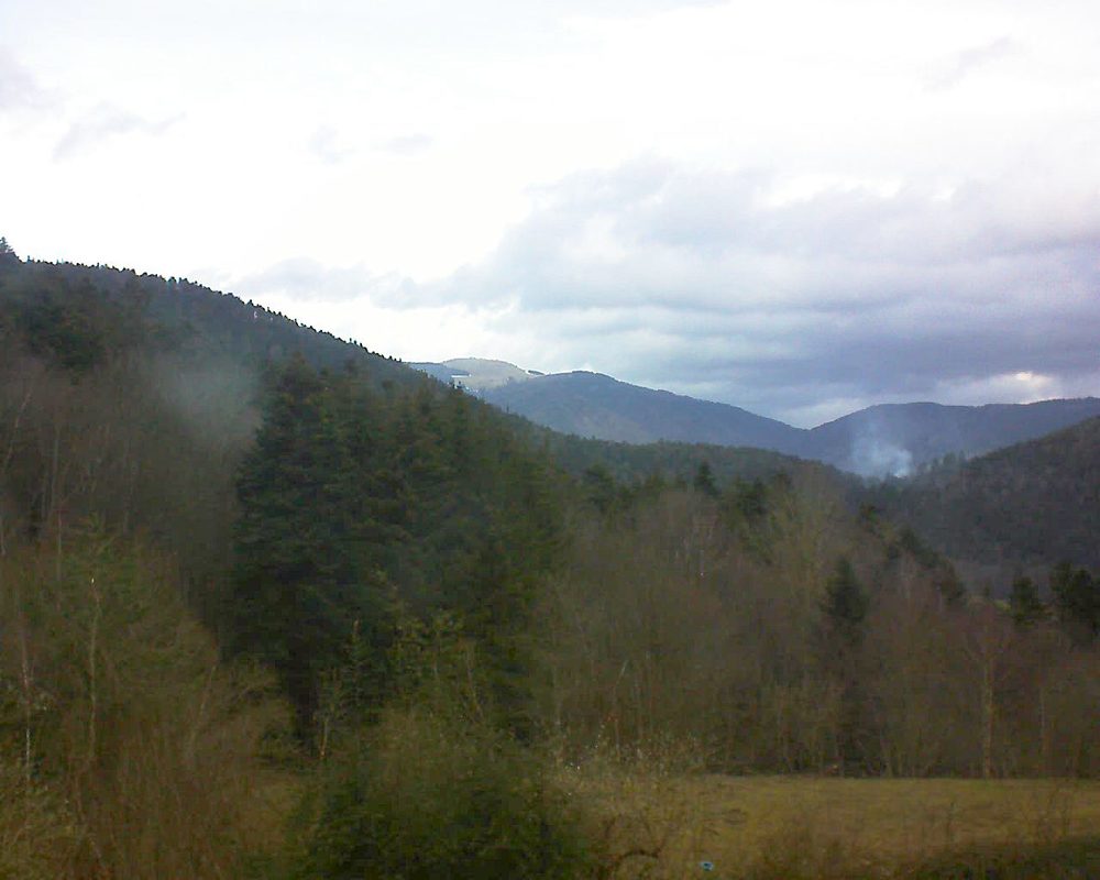 Le petit ballon vu depuis le Domaine Langmatt à Murbach le 05.02.2021 à 12:30 Le petit ballon (Alsace, Vosges) le 05.02.2021 à 12:30