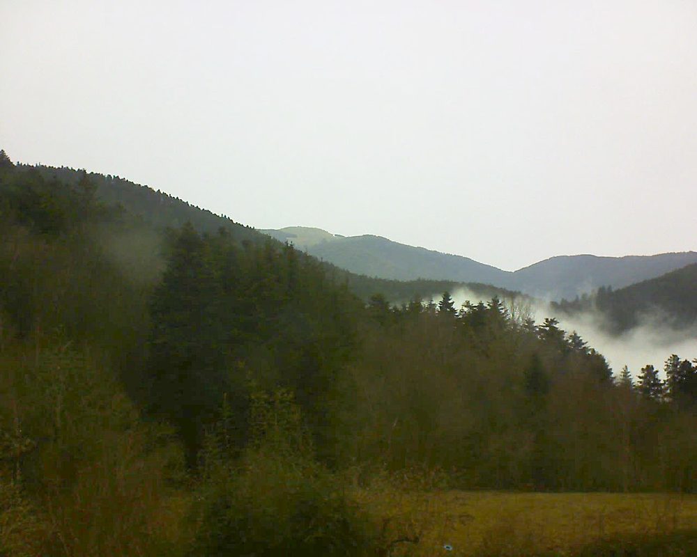 Le petit ballon vu depuis le Domaine Langmatt à Murbach le 06.02.2021 à 15:30 Le petit ballon (Alsace, Vosges) le 06.02.2021 à 15:30