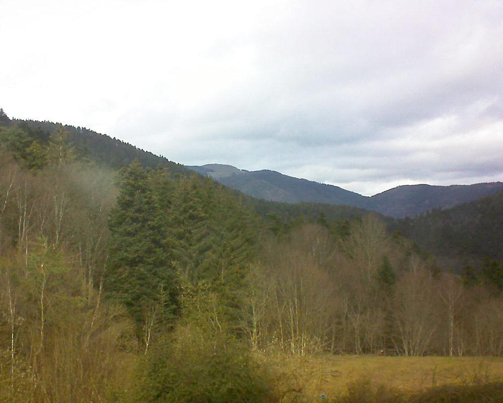Le petit ballon vu depuis le Domaine Langmatt à Murbach le 07.02.2021 à 12:30 Le petit ballon (Alsace, Vosges) le 07.02.2021 à 12:30