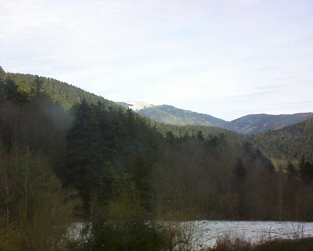 Le petit ballon vu depuis le Domaine Langmatt à Murbach le 16.02.2021 à 09:45 Le petit ballon (Alsace, Vosges) le 16.02.2021 à 09:45