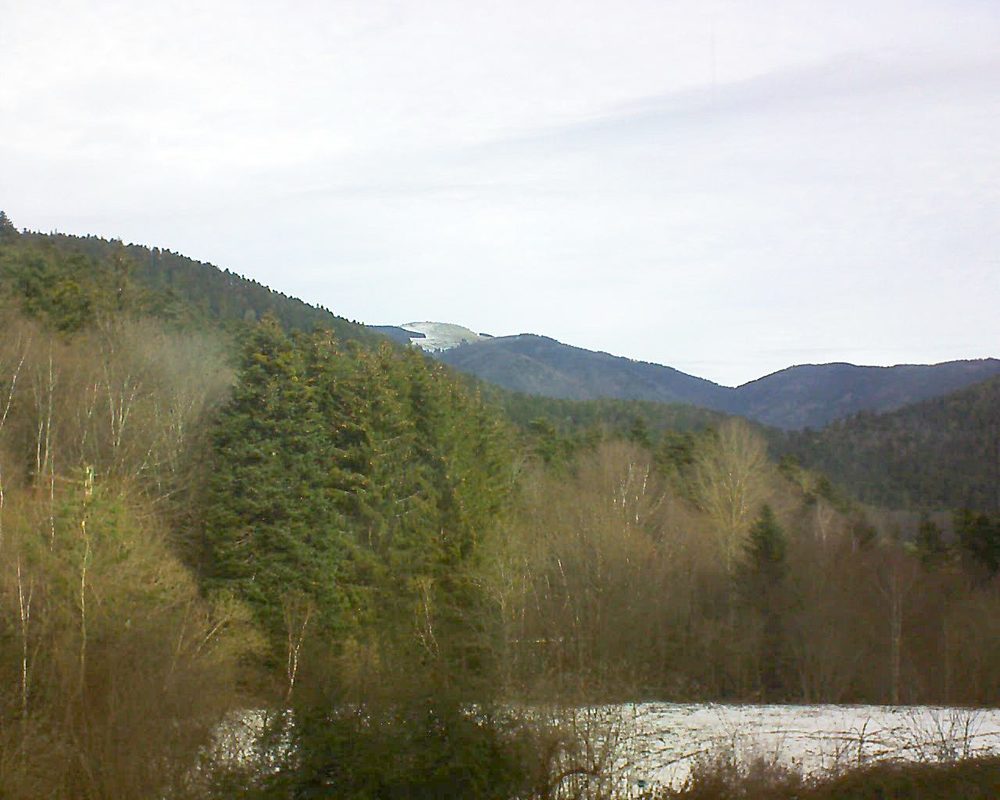 Le petit ballon vu depuis le Domaine Langmatt à Murbach le 16.02.2021 à 10:30 Le petit ballon (Alsace, Vosges) le 16.02.2021 à 10:30