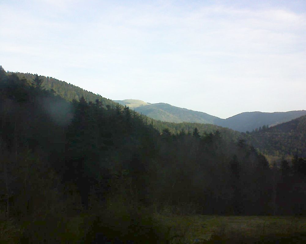 Le petit ballon vu depuis le Domaine Langmatt à Murbach le 20.02.2021 à 08:30 Le petit ballon (Alsace, Vosges) le 20.02.2021 à 08:30