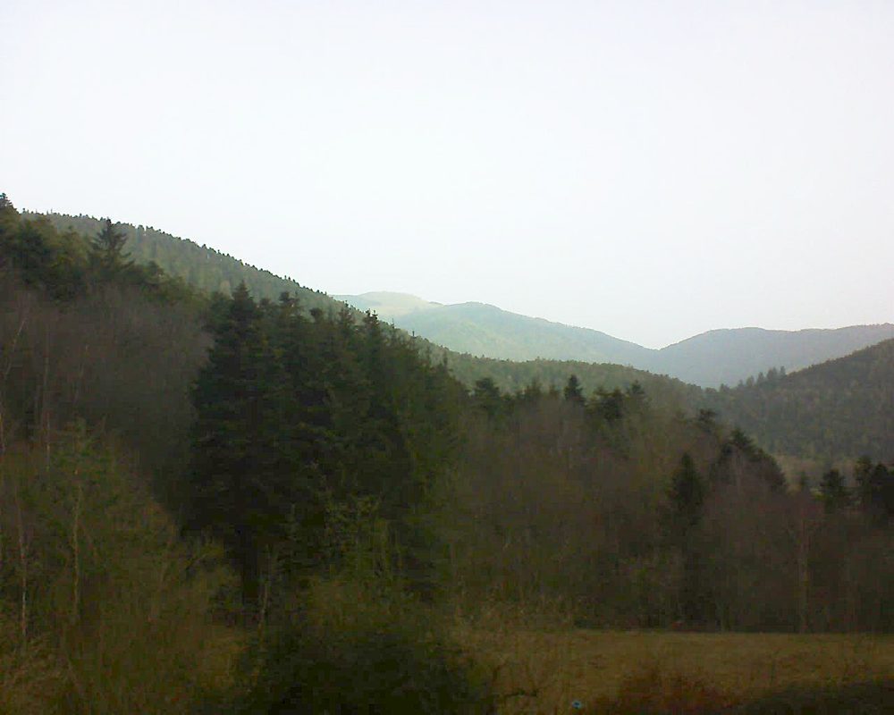 Le petit ballon vu depuis le Domaine Langmatt à Murbach le 24.02.2021 à 08:30 Le petit ballon (Alsace, Vosges) le 24.02.2021 à 08:30