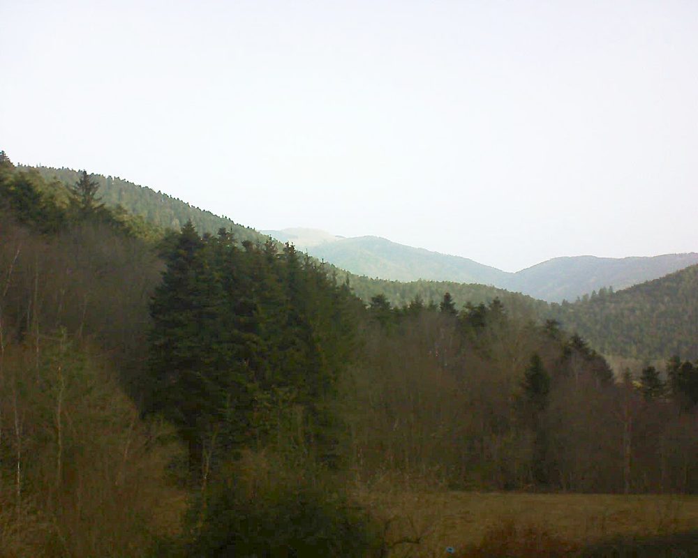 Le petit ballon vu depuis le Domaine Langmatt à Murbach le 24.02.2021 à 09:15 Le petit ballon (Alsace, Vosges) le 24.02.2021 à 09:15