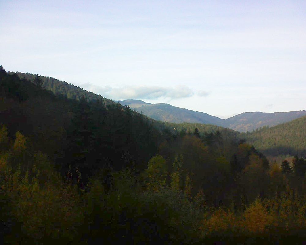 Le petit ballon vu depuis le Domaine Langmatt à Murbach le 18.11.2021 à 14:45 Le petit ballon (Alsace, Vosges) le 18.11.2021 à 14:45