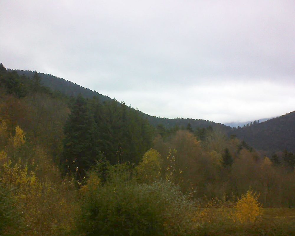 Le petit ballon vu depuis le Domaine Langmatt à Murbach le 22.11.2021 à 12:45 Le petit ballon (Alsace, Vosges) le 22.11.2021 à 12:45