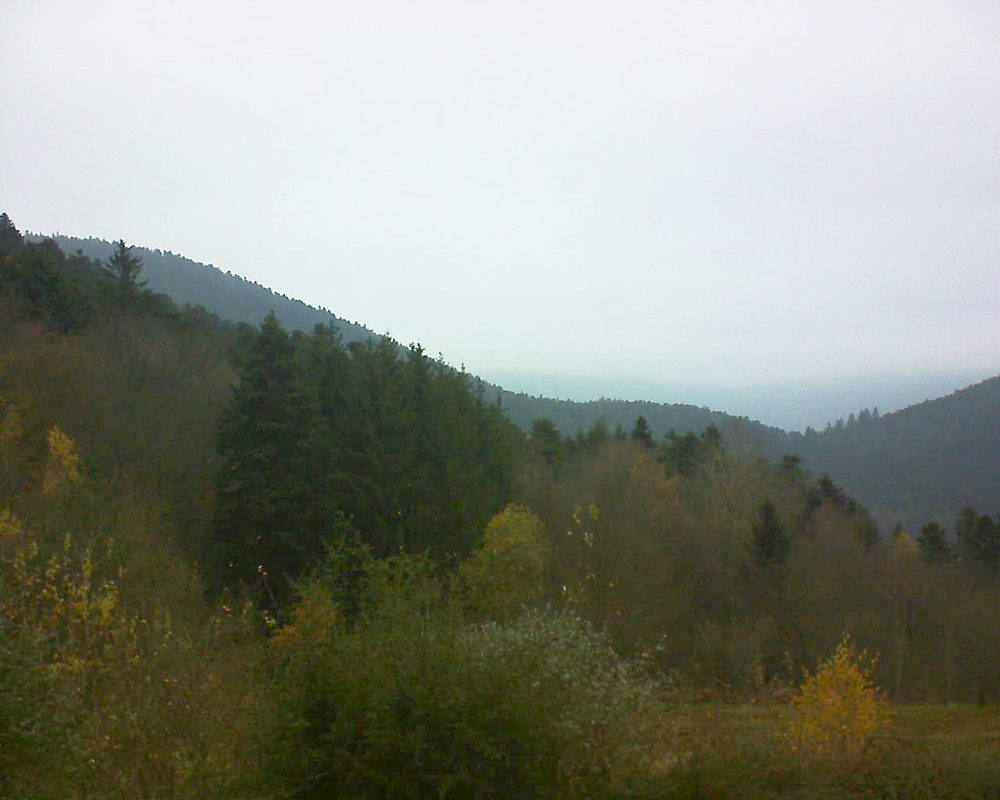 Le petit ballon vu depuis le Domaine Langmatt à Murbach le 24.11.2021 à 14:45 Le petit ballon (Alsace, Vosges) le 24.11.2021 à 14:45