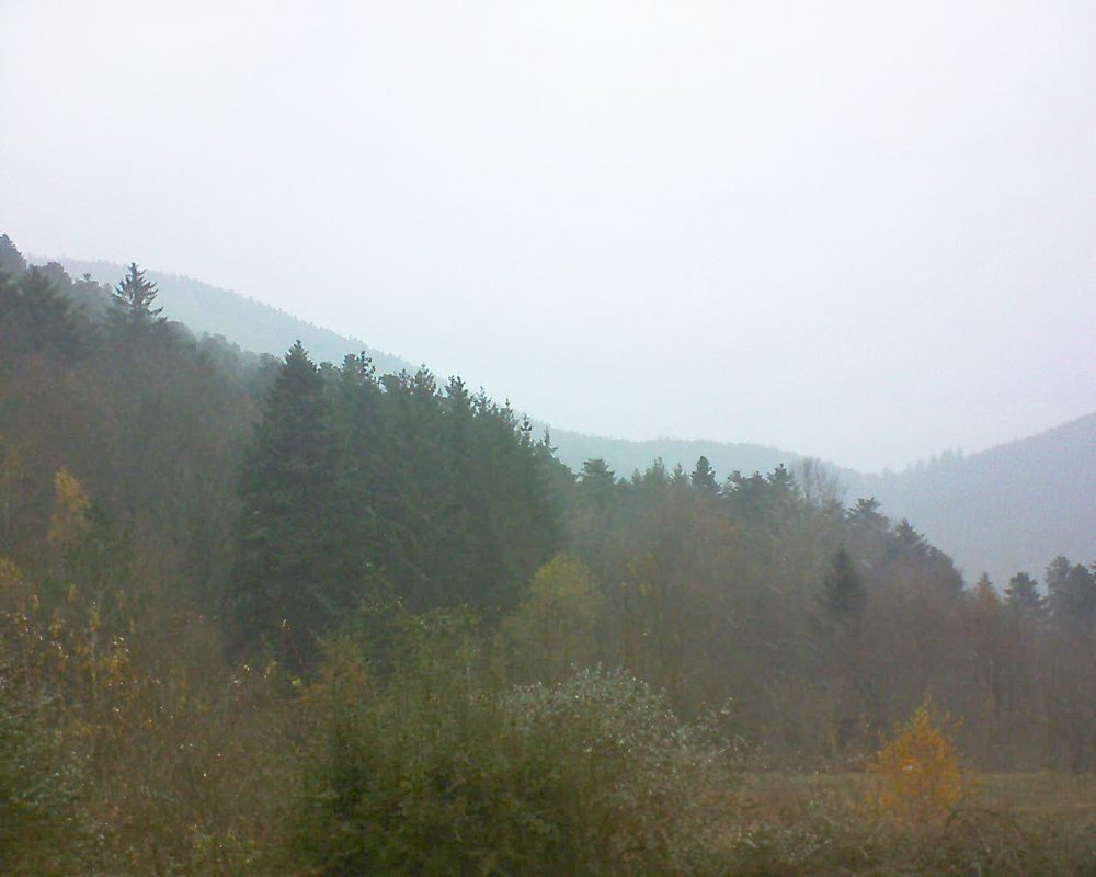 Le petit ballon vu depuis le Domaine Langmatt à Murbach le 26.11.2021 à 15:45 Le petit ballon (Alsace, Vosges) le 26.11.2021 à 15:45