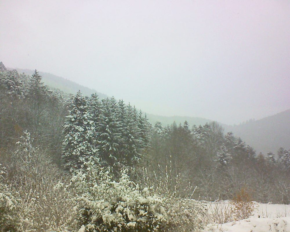 Le petit ballon vu depuis le Domaine Langmatt à Murbach le 28.11.2021 à 11:30 Le petit ballon (Alsace, Vosges) le 28.11.2021 à 11:30
