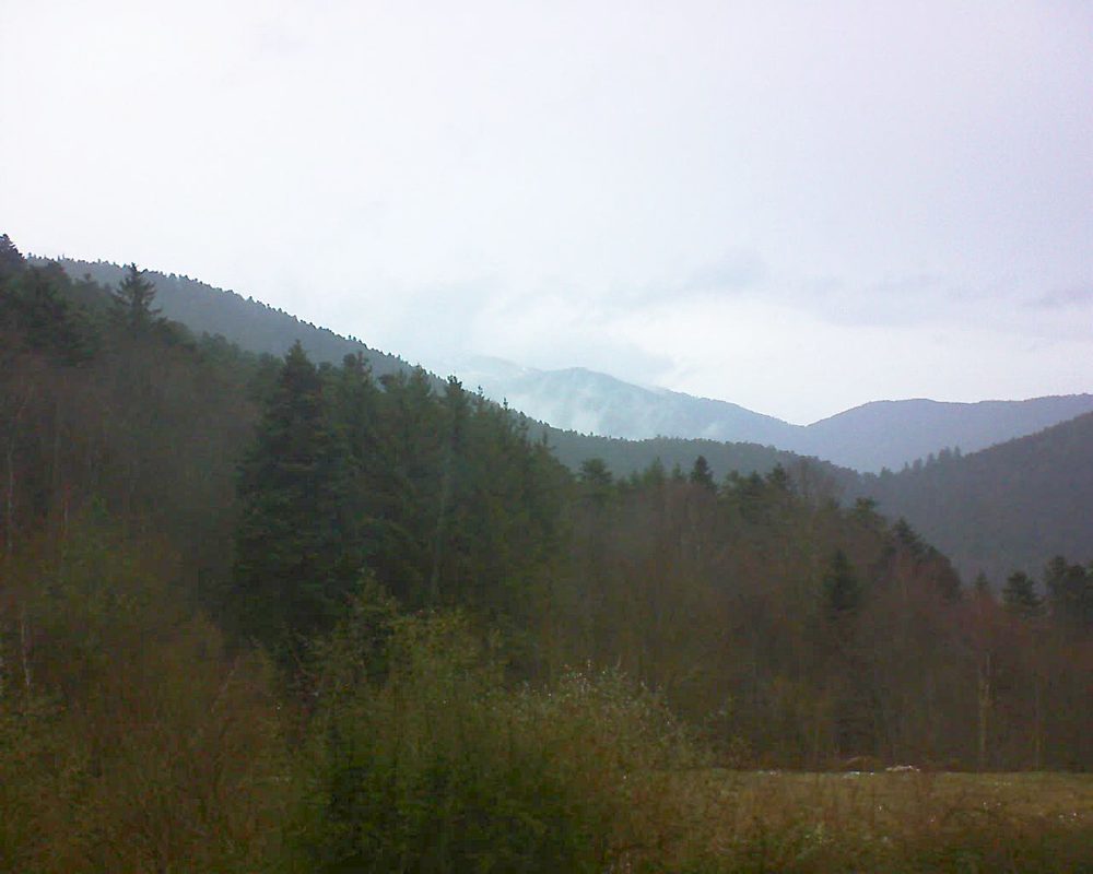 Le petit ballon vu depuis le Domaine Langmatt à Murbach le 24.12.2021 à 09:30 Le petit ballon (Alsace, Vosges) le 24.12.2021 à 09:30