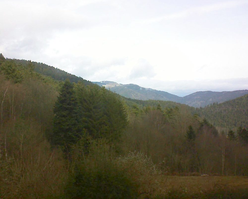 Le petit ballon vu depuis le Domaine Langmatt à Murbach le 25.12.2021 à 11:30 Le petit ballon (Alsace, Vosges) le 25.12.2021 à 11:30
