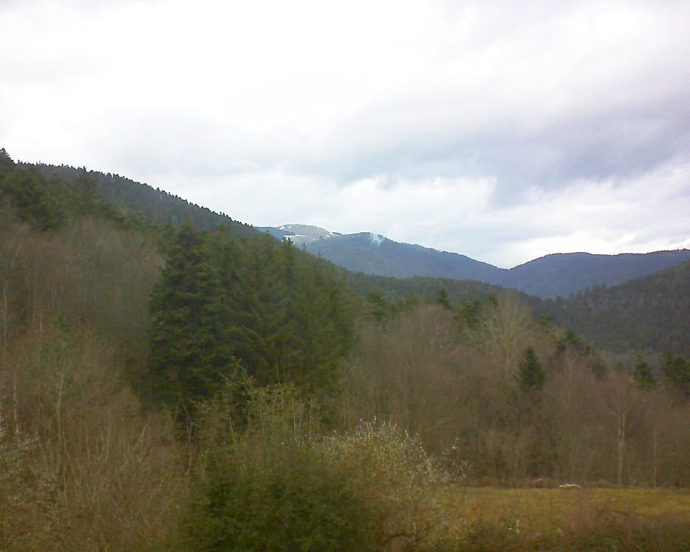 Le petit ballon vu depuis le Domaine Langmatt à Murbach le 25.12.2021 à 12:30 Le petit ballon (Alsace, Vosges) le 25.12.2021 à 12:30