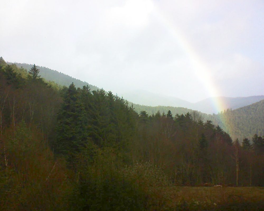 Le petit ballon vu depuis le Domaine Langmatt à Murbach le 28.12.2021 à 10:30 Le petit ballon (Alsace, Vosges) le 28.12.2021 à 10:30