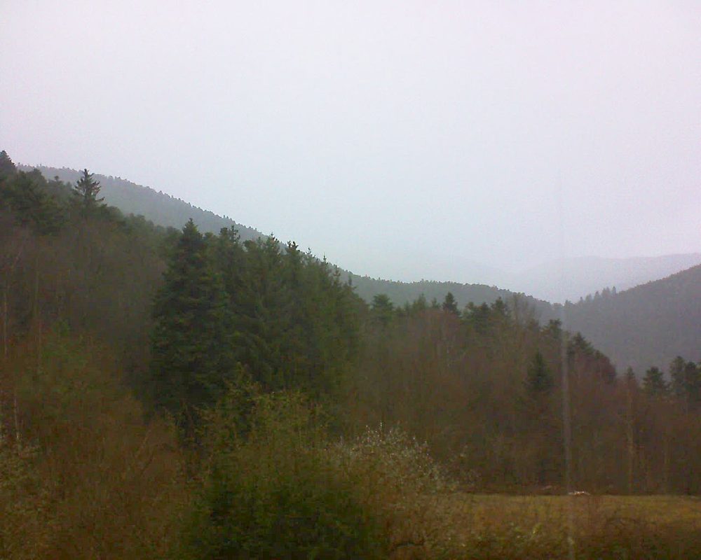 Le petit ballon vu depuis le Domaine Langmatt à Murbach le 28.12.2021 à 13:30 Le petit ballon (Alsace, Vosges) le 28.12.2021 à 13:30