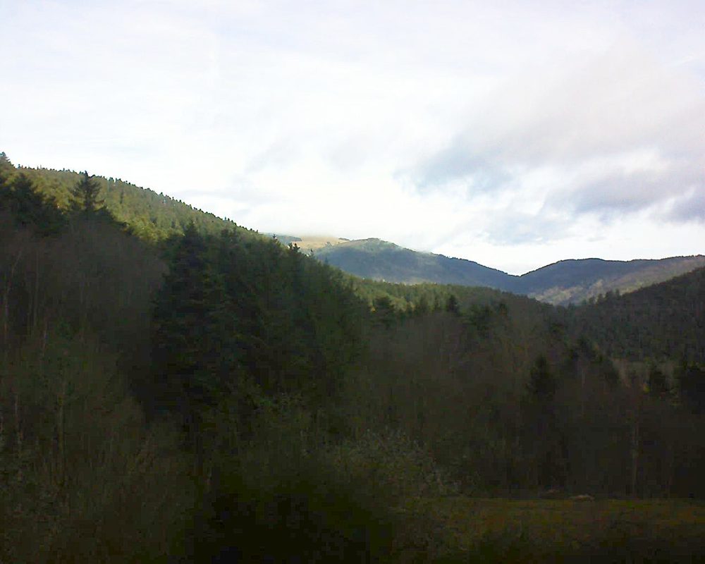 Le petit ballon vu depuis le Domaine Langmatt à Murbach le 30.12.2021 à 10:30 Le petit ballon (Alsace, Vosges) le 30.12.2021 à 10:30