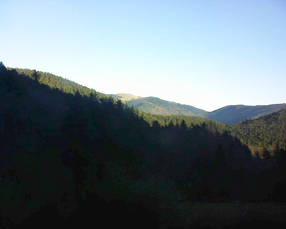 Le petit ballon vu depuis le Domaine Langmatt à Murbach le 31.12.2021 à 09:30 Le petit ballon (Alsace, Vosges) le 31.12.2021 à 09:30