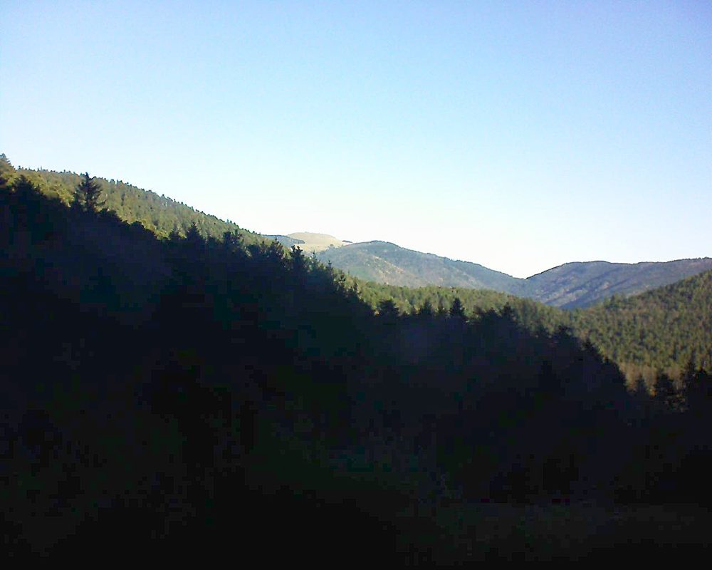 Le petit ballon vu depuis le Domaine Langmatt à Murbach le 31.12.2021 à 10:15 Le petit ballon (Alsace, Vosges) le 31.12.2021 à 10:15