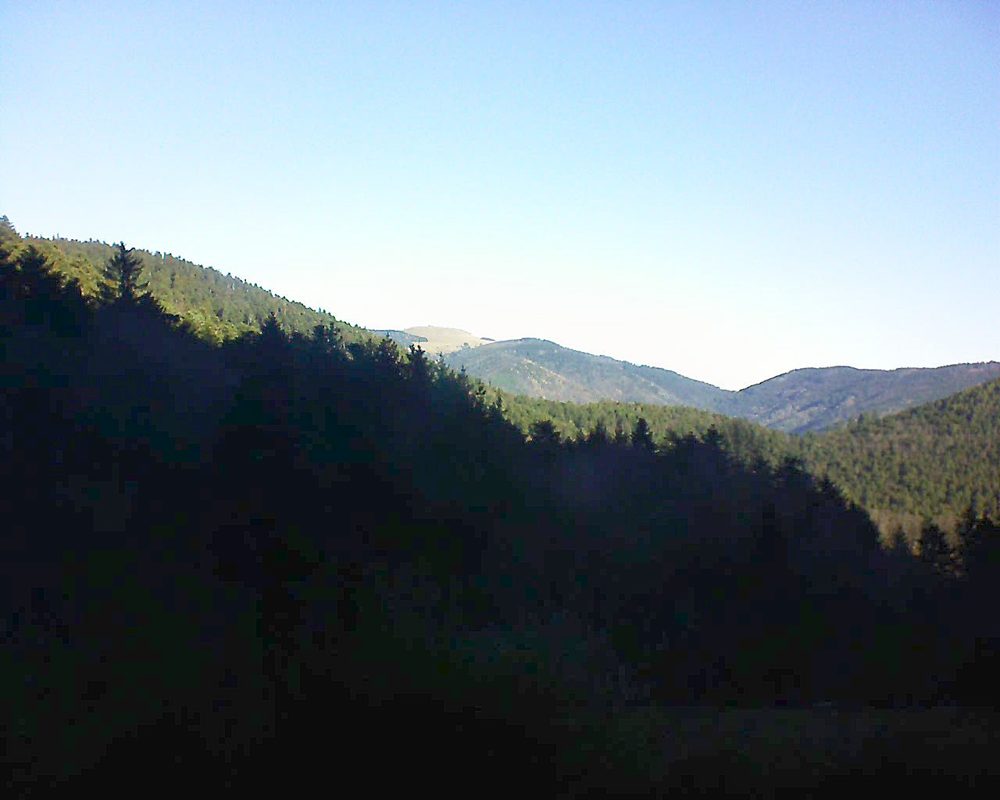 Le petit ballon vu depuis le Domaine Langmatt à Murbach le 31.12.2021 à 10:30 Le petit ballon (Alsace, Vosges) le 31.12.2021 à 10:30