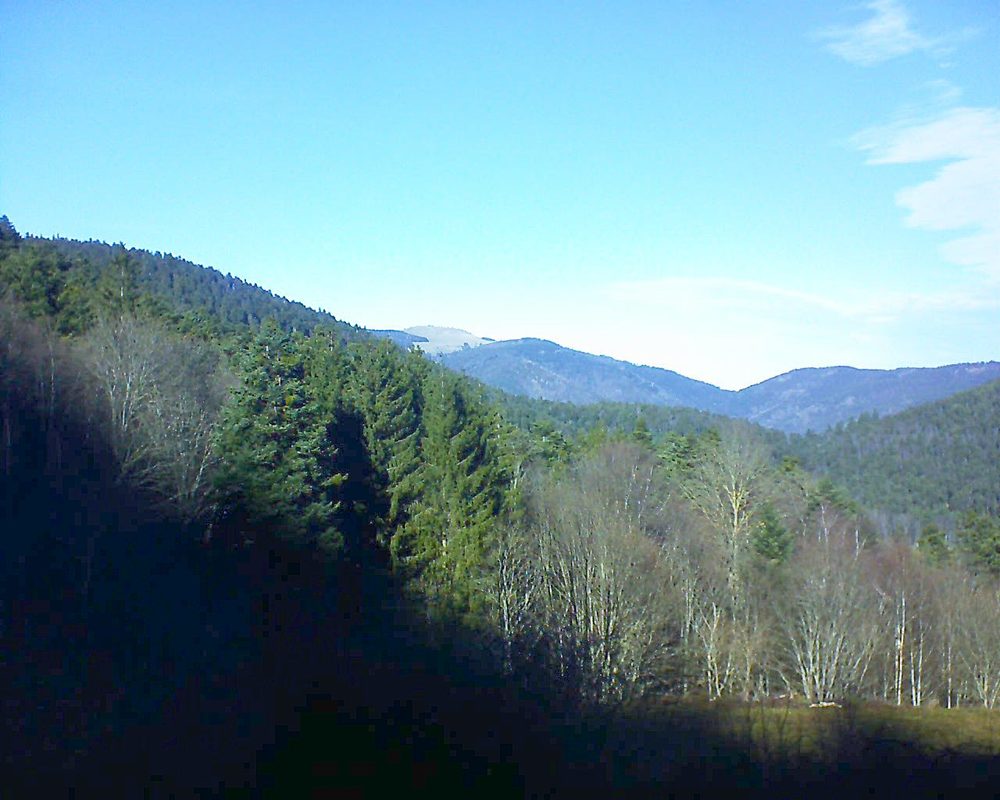 Le petit ballon vu depuis le Domaine Langmatt à Murbach le 31.12.2021 à 13:15 Le petit ballon (Alsace, Vosges) le 31.12.2021 à 13:15