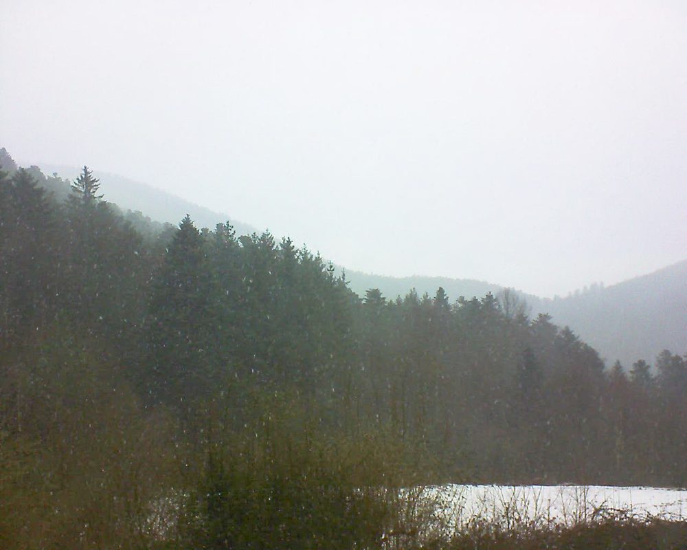 Le petit ballon vu depuis le Domaine Langmatt à Murbach le 31.01.2022 à 09:30 Le petit ballon (Alsace, Vosges) le 31.01.2022 à 09:30