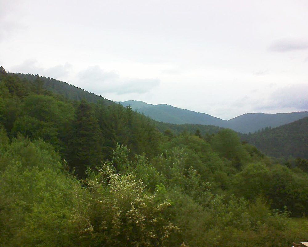 Le petit ballon vu depuis le Domaine Langmatt à Murbach le 06.06.2022 à 08:00 Le petit ballon (Alsace, Vosges) le 06.06.2022 à 08:00