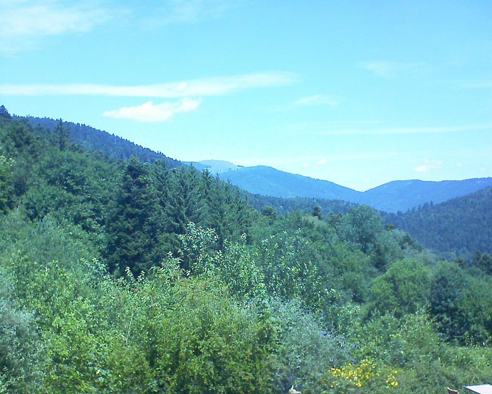 Le petit ballon vu depuis le Domaine Langmatt à Murbach le 30.06.2022 à 12:45 Le petit ballon (Alsace, Vosges) le 30.06.2022 à 12:45