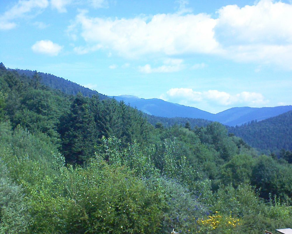 Le petit ballon vu depuis le Domaine Langmatt à Murbach le 06.07.2022 à 10:45 Le petit ballon (Alsace, Vosges) le 06.07.2022 à 10:45
