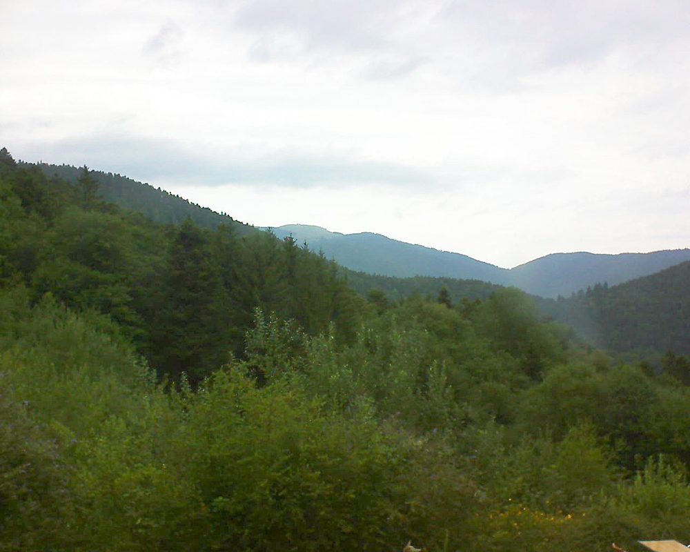 Le petit ballon vu depuis le Domaine Langmatt à Murbach le 23.07.2022 à 08:15 Le petit ballon (Alsace, Vosges) le 23.07.2022 à 08:15